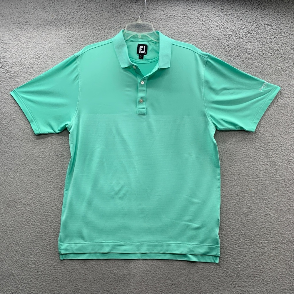 Foot Joy FJ Golf Shirt Men's L Green Firestone Country Club First Energy Logo